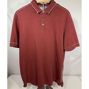 Tommy Bahama Polo Shirt Mens X Large Modern Fit Island Supima Cotton Summer Golf
